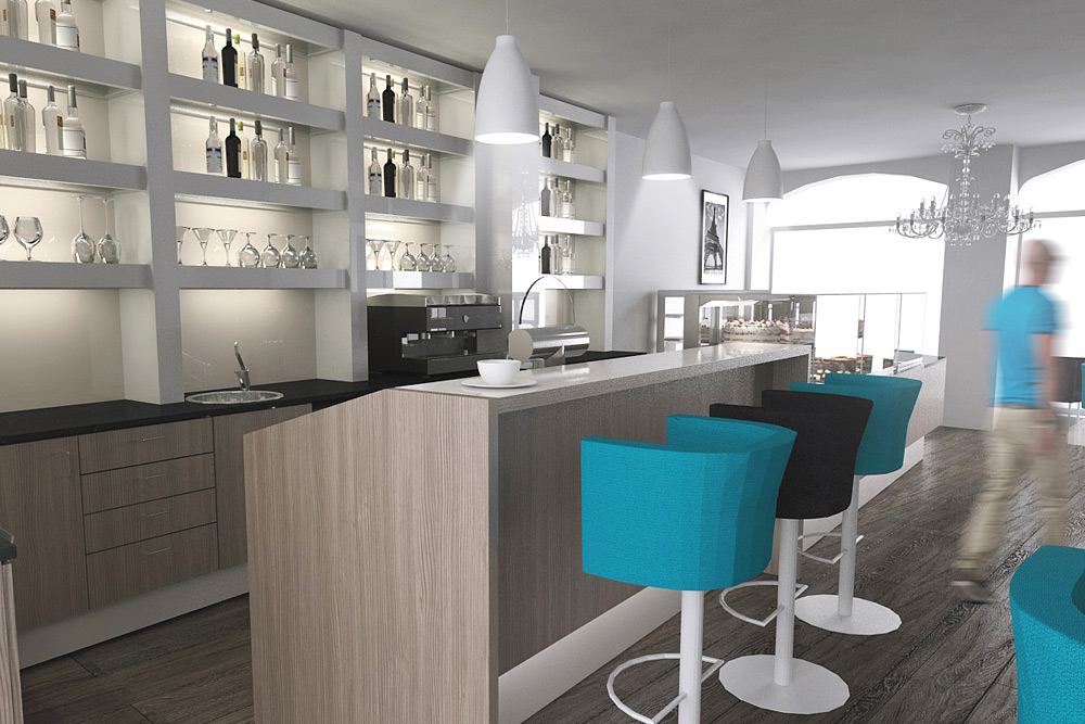 Ladenbau Cafeeinrichtung